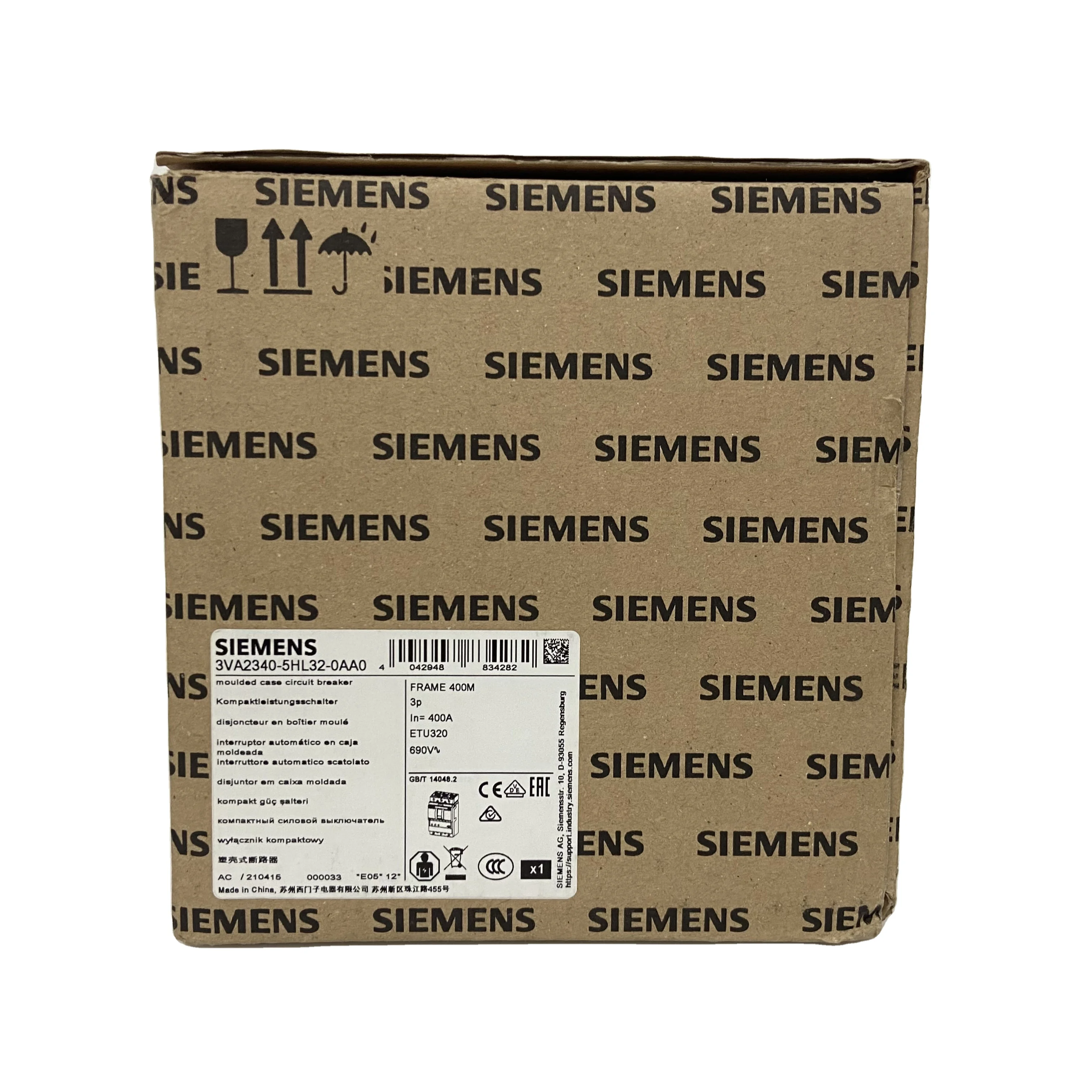 3VA2340-5HL32-0AA0 Siemens PLC автоматический выключатель PLC SIEMENS 3VA2 340-5HL32-0AA0