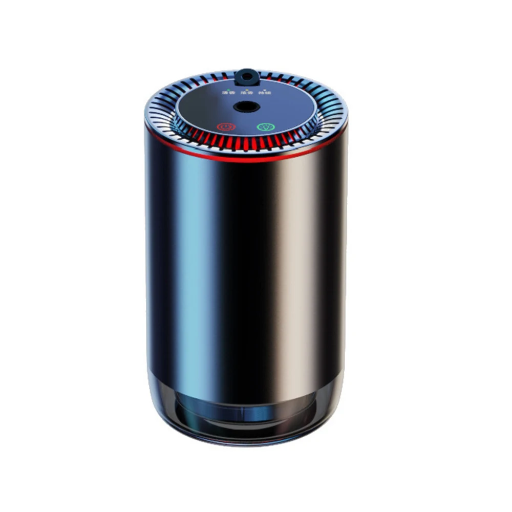 Wholesale Luxury Aluminum Wireless Portable Usb Essential Oil Scent Machine Waterless Car Aroma Diffuser with 50ml Essential Oil