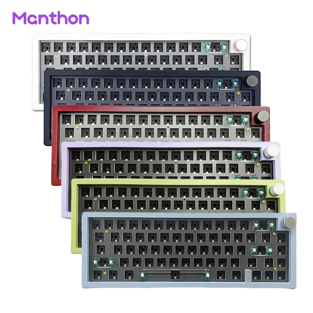 GMK67 Custom Mechanical Keyboard Kit Hot Swappable 3 Mode BT 2.4G Wireless RGB Backlit Gasket Structure keyboard