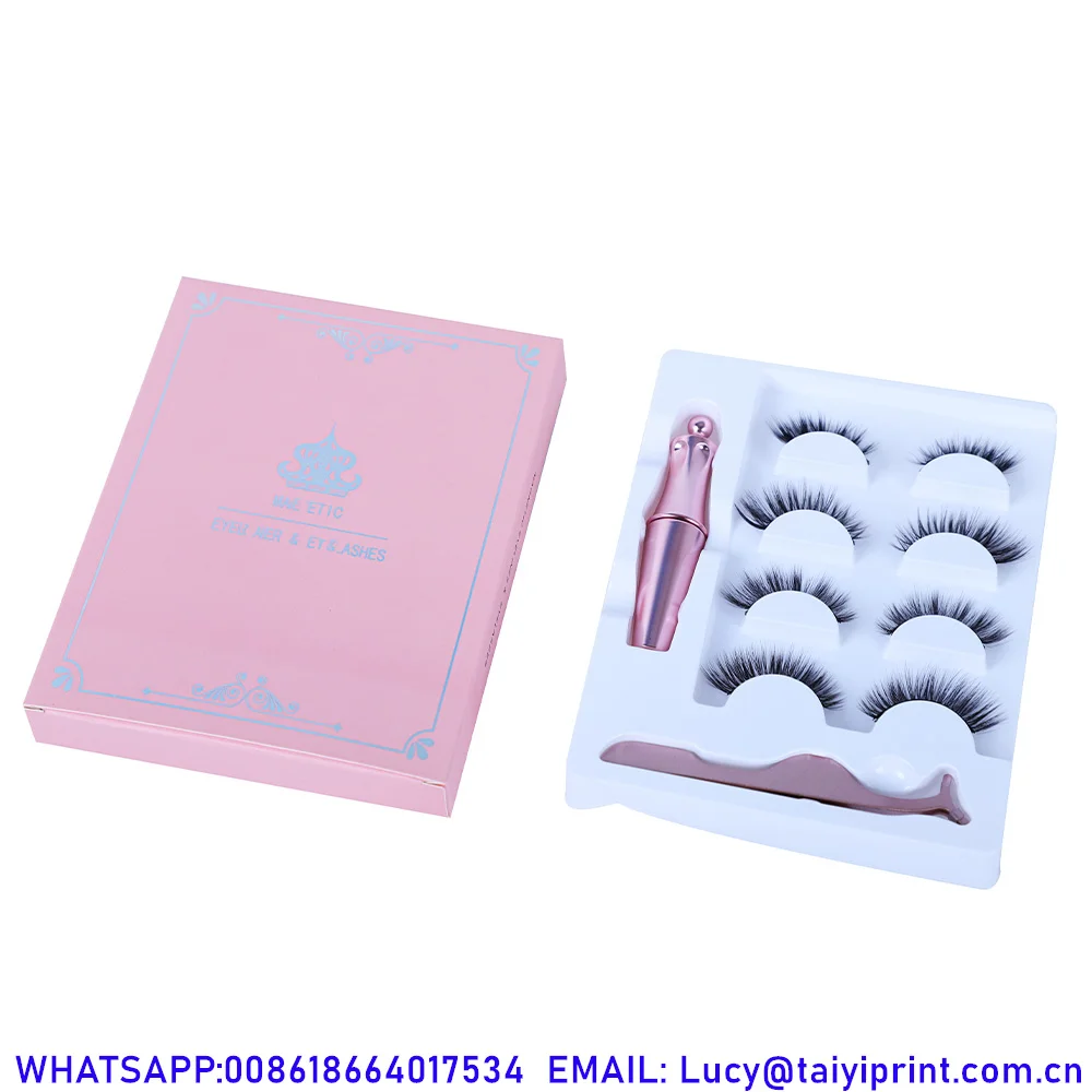 Unique Custom Magnetic Eyelashes Box Packaging Luxury Private Label False Eyelashes Box