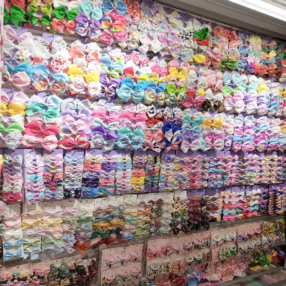 Accessories factory to undertake design and processing of children ribbon bow hair accessories in 2022 new hair accessories
