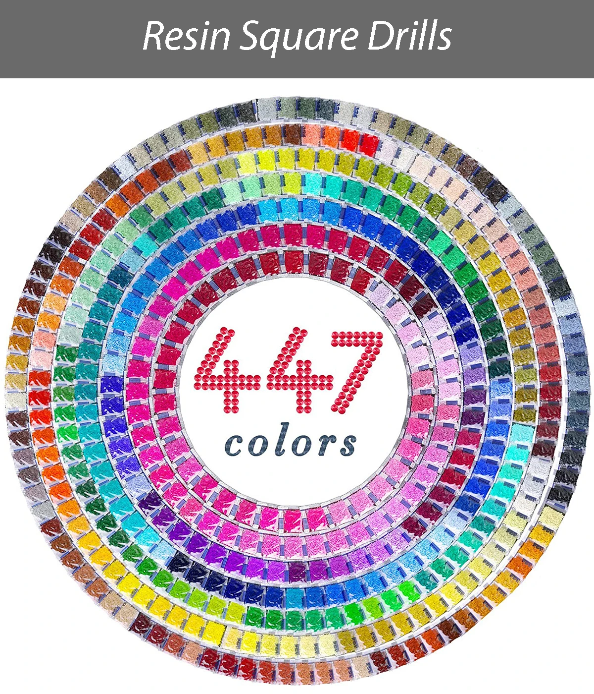 Wholesale High End RESIN Square Diamond Painting AB Drills DMC 5D Diamond Painting Resin Material AB Beads No Holes on Bottom