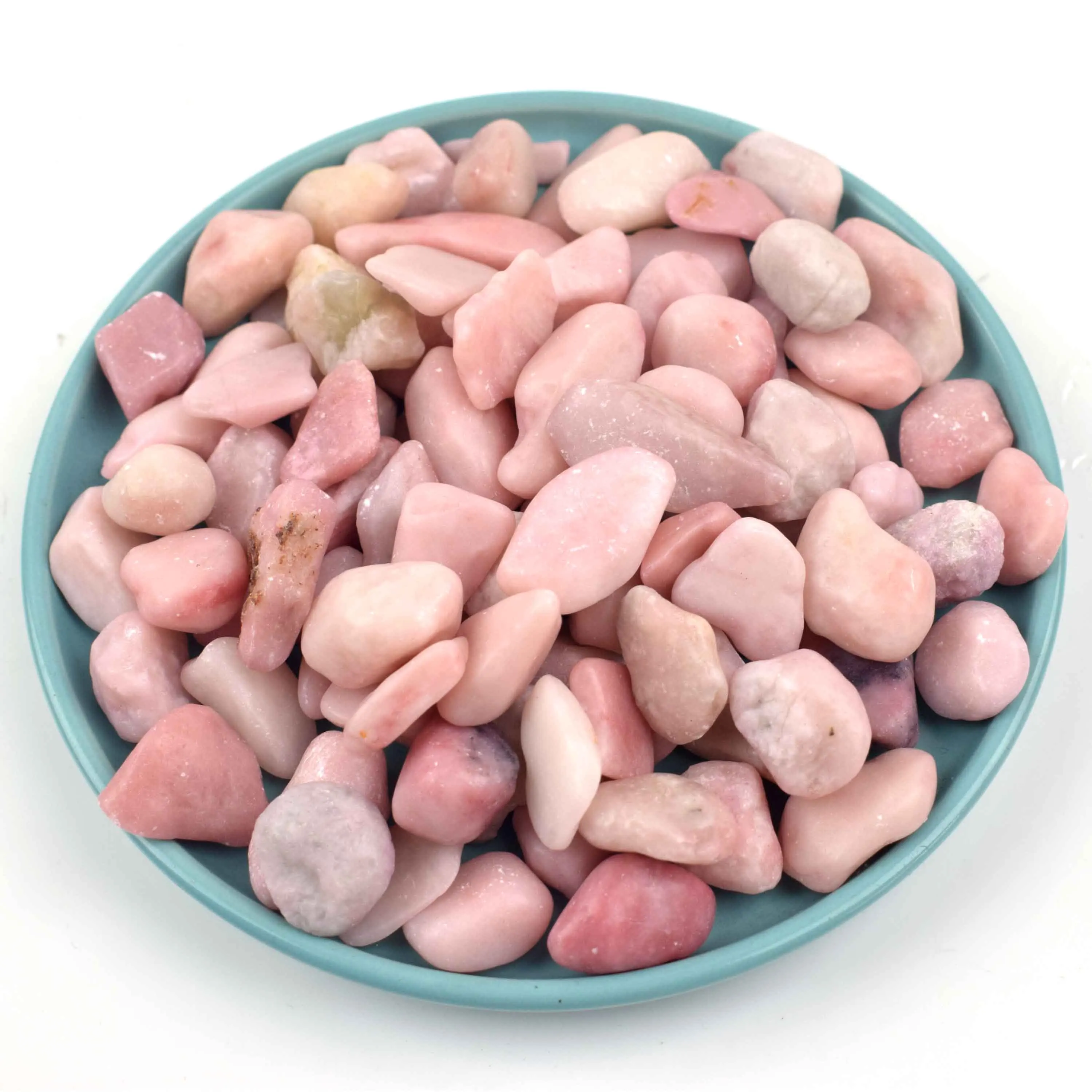 Wholesale Nature Crystals Polished Pink Opal Tumbled Stone For Sale