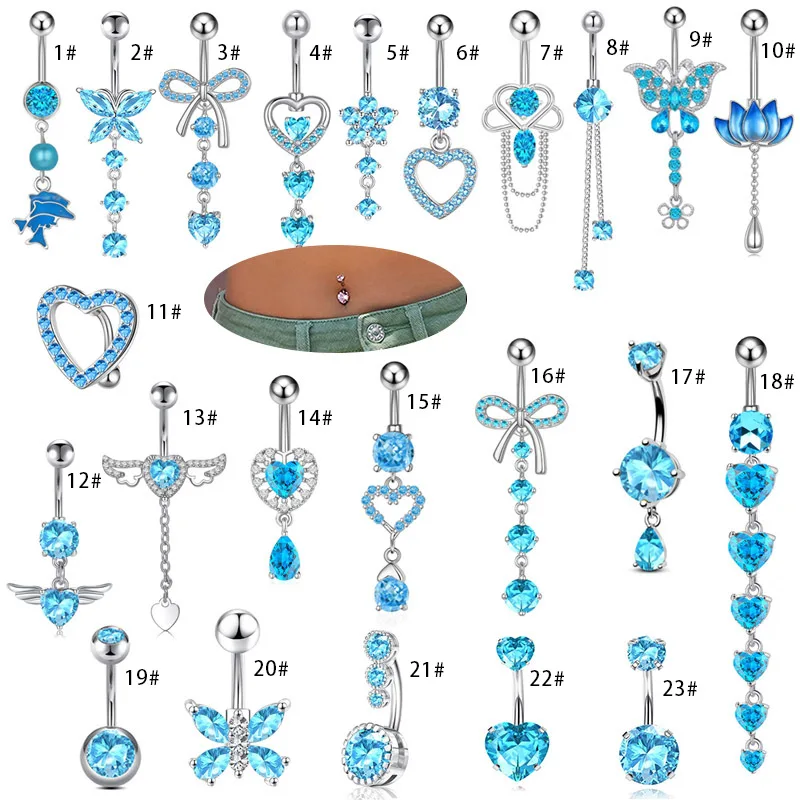 DAIHE 2024 Hypoallergenic Fashion Jewelry Surgical Steel Sexy Navel Piercing Jewelry