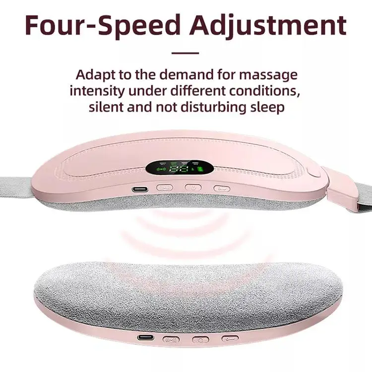 Women Electric infrared Belly Period Cramp Massager Portable Smart Warm Palace Belt Cordless Menstrual Heating Pad Belt
