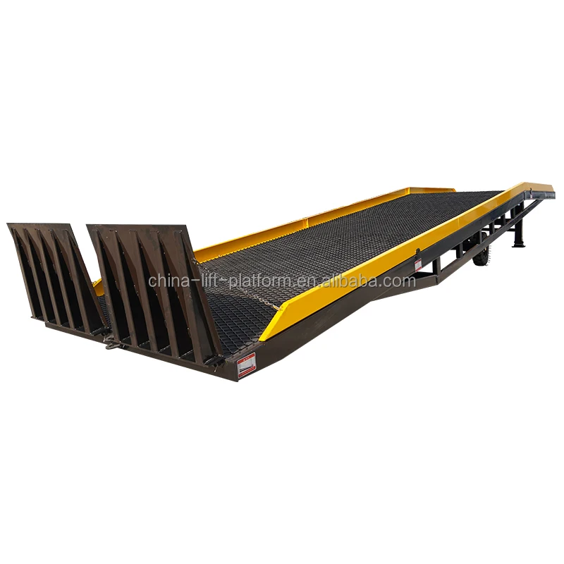 container dock leveler mobile truck ramp truck loading and unloading container ramp for forklift