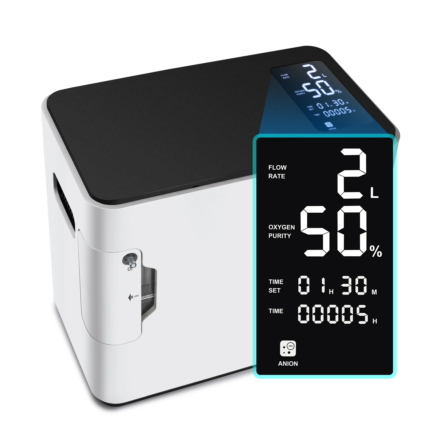 Yuwell 110v YU300 1-5L/min Adjustable Machine Humidifiers Oxygen Concentrator