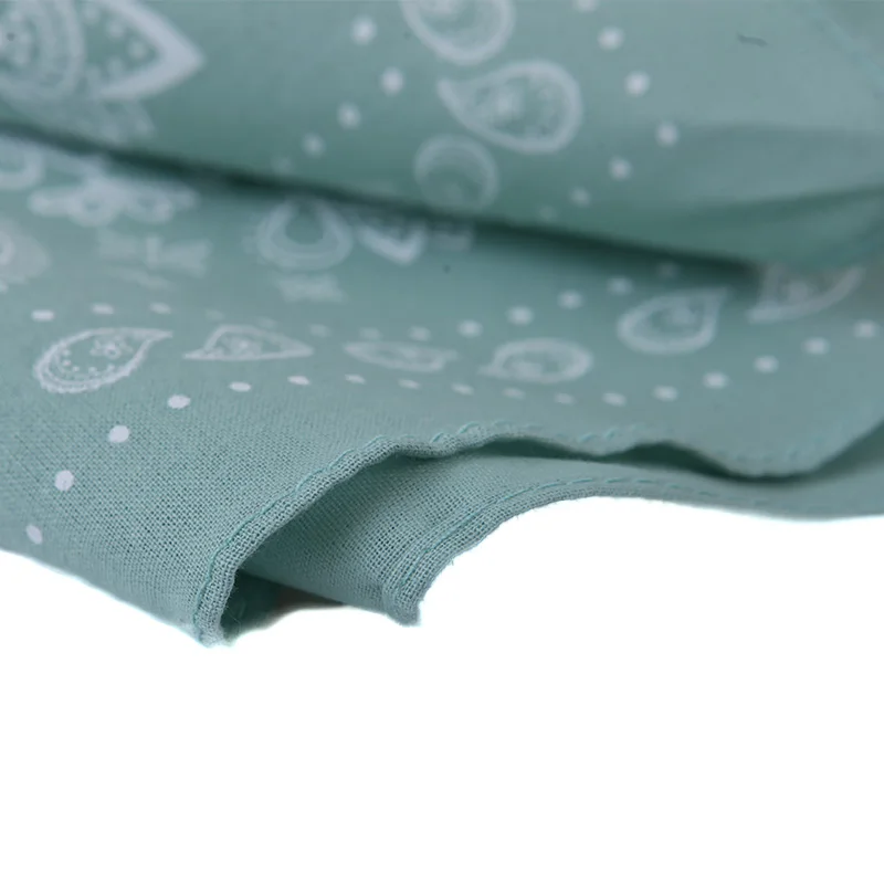 Customized Factory Double Print Bandana Custom Logo Fans Cotton Bandana Square