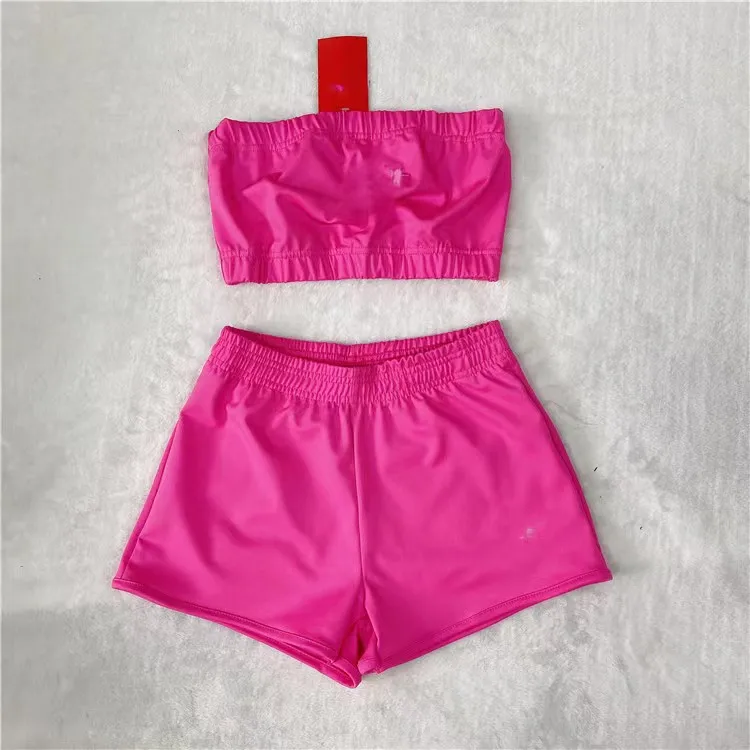 2021 Fashion customized logo candy workout gym high waist summer casual printed biker booty shorts for women