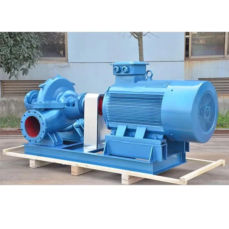 Large Flow Rate High Suction Electric Double Suction Single Stage Water Pumps Horizontal Centrifugal Pump