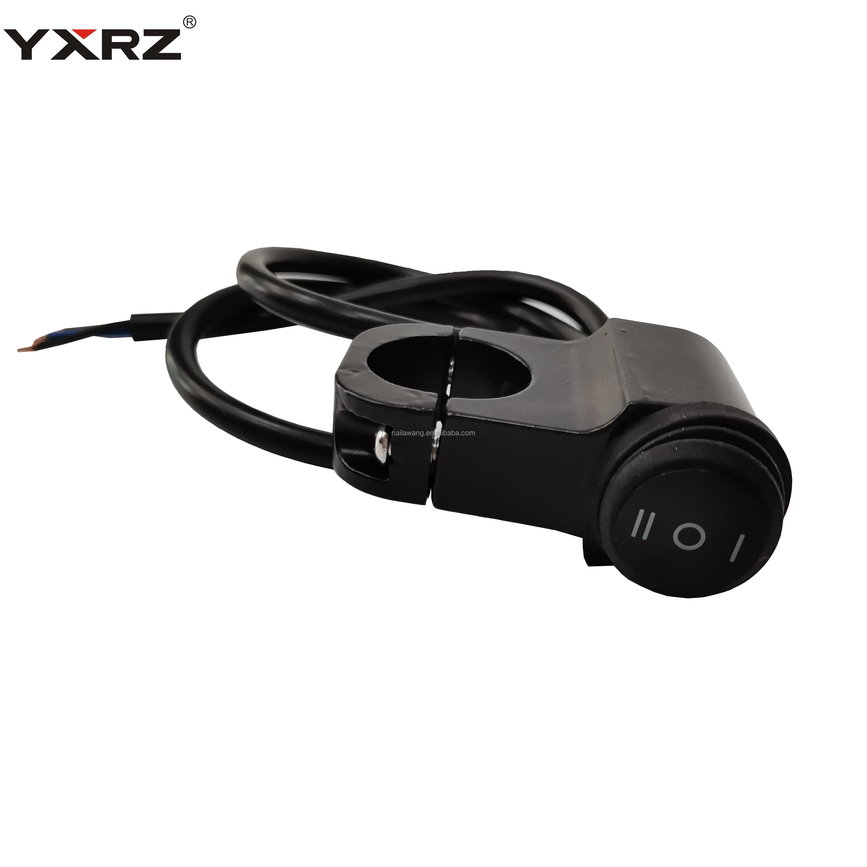 Waterproof ON-OFF-ON black color button aluminum material interrupteur motor motorcycle handlebar switch