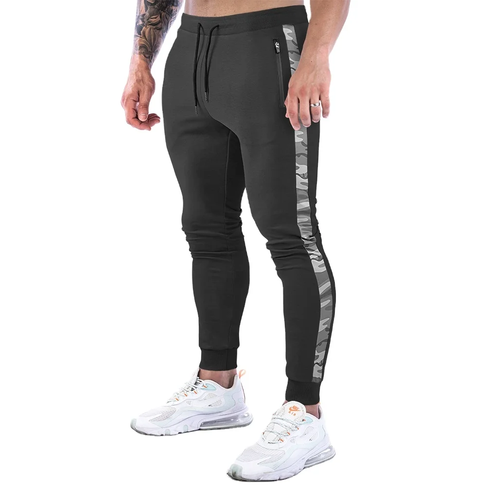 Мужские флисовые спортивные штаны для бега, спортивные штаны на молнии с карманами