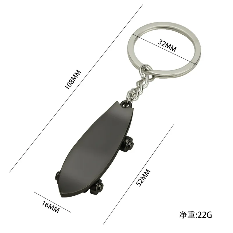 Fingertip scooter keychain creative gift car keychain pendant couple gift metal keychain customized