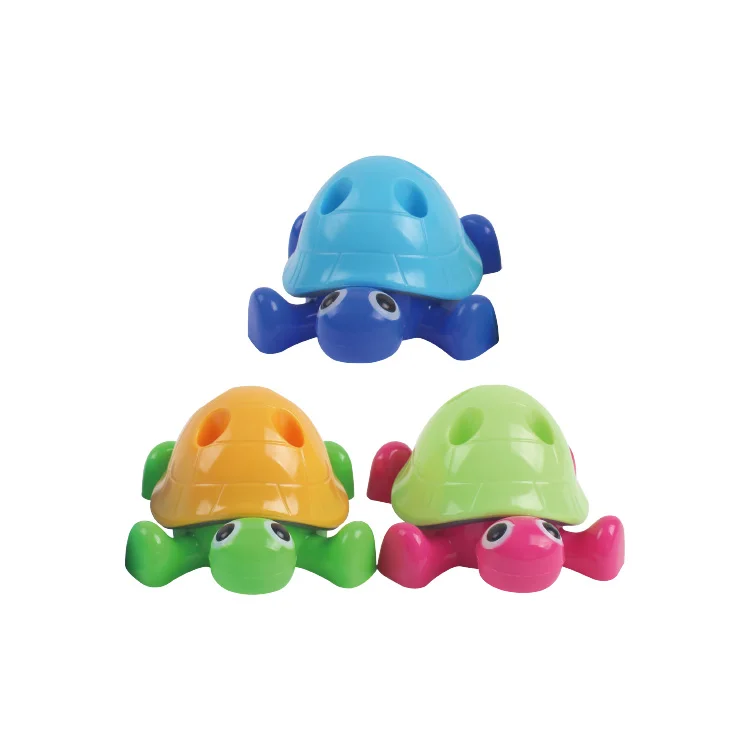 Tortoise shaped pencil sharpener and four pen holes pencil sharpener with cover for students and office workers
