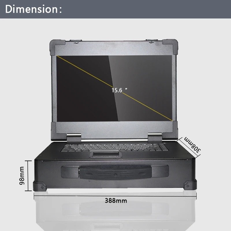 15.6'TFT LED offers at most 2 expansion slots and integrates with high brightness LED supports 2GB/4GB/8GB industrial computer