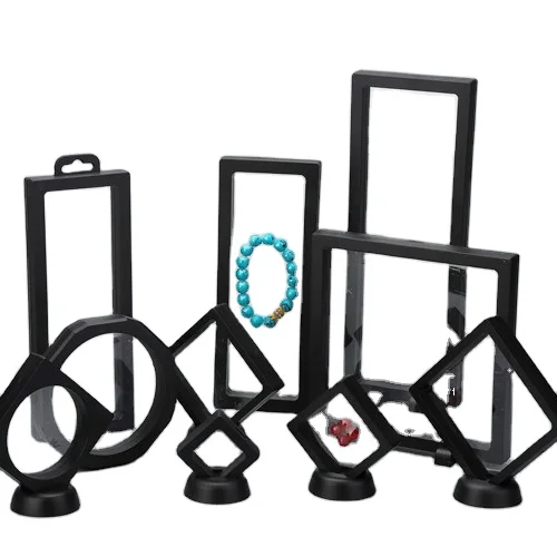 Прозрачный чехол для хранения упаковочная витрина прозрачная мембрана плавающая рамка 3d подвеска ювелирный дисплей рамка