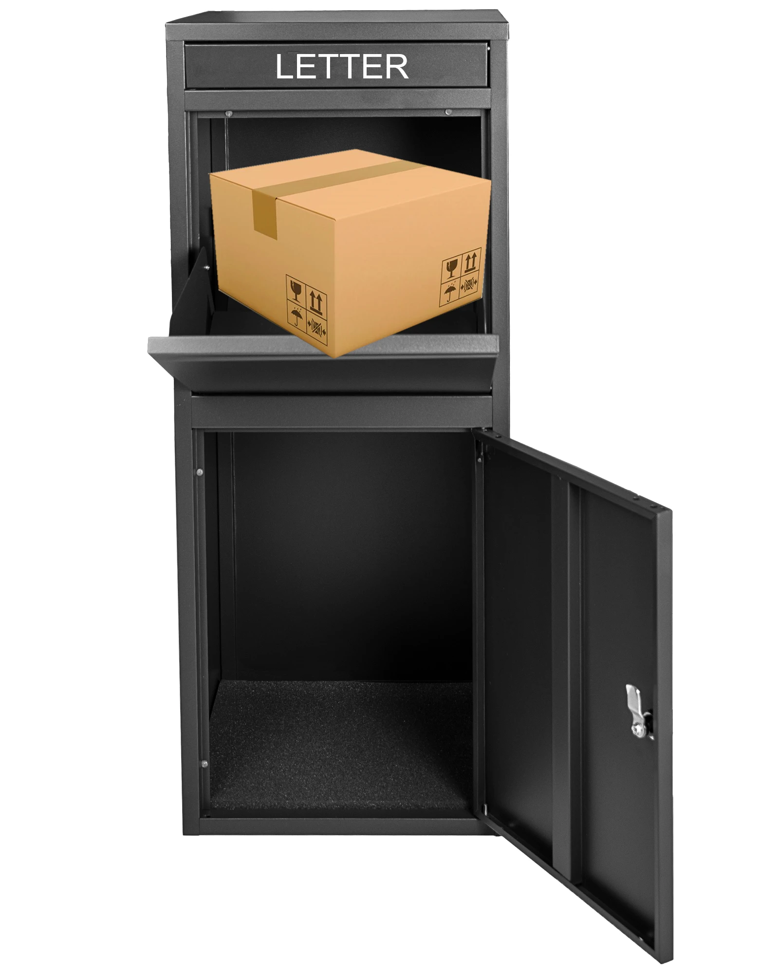 Custom Parcel Drop Box Expresspackage Delivery Office Business Freestanding Outdoor Parcel Drop Box