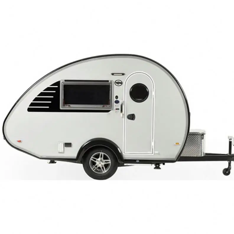 Factory Supplying Teardrop Travel Small Camping Trailer With Roof Top Tent And Bathroom