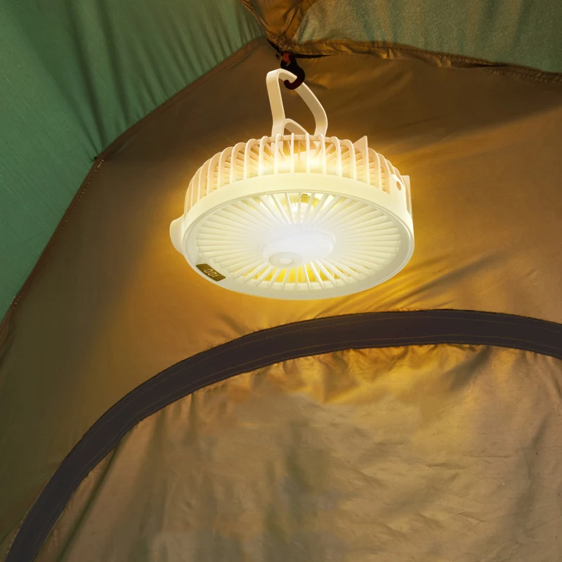 USB Rechargeable Home Table Fan Indoor Battery Digital Display Cooling Desktop Fan Stand Desk Tent Ceiling Fan With Power Bank