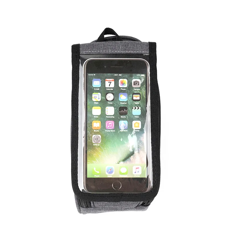 2021 Promend Bicycle Nylon Bag Cheap price New Durable Top Tube Mobile MTB bike Bag Front Frame Touch Screen cell Phone bike Bag