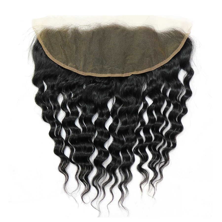 
10A Human Hair Bundles Cheap Body Deep Water Wave Straight Kinky Curly Virgin Human Hair Bundles with Closure and Lace Frontal 