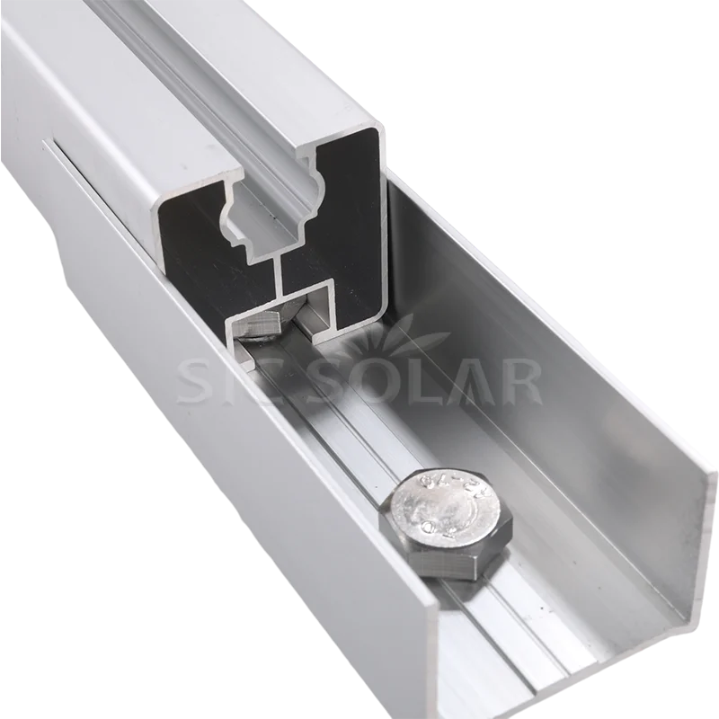 R4040 Rail Splice Solar Pv Mount Bracket Roof Rail Connector Solar Structure Accessories