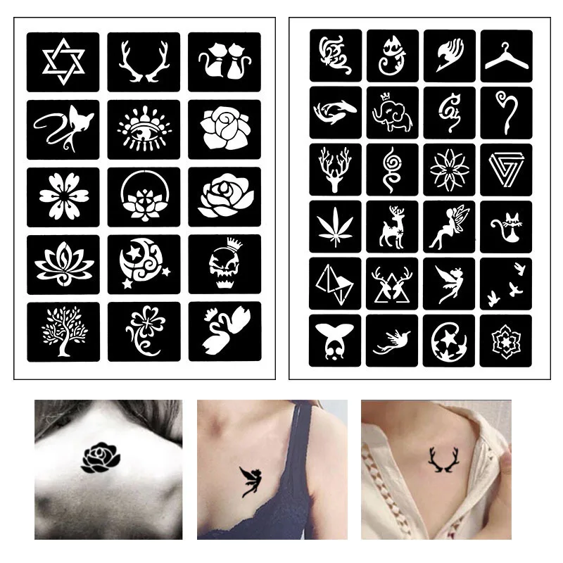 Henna Tattoo Stencil Maker Glitter Templates Tattoo Supplies Body Designer Stencil Tattoo Drawing