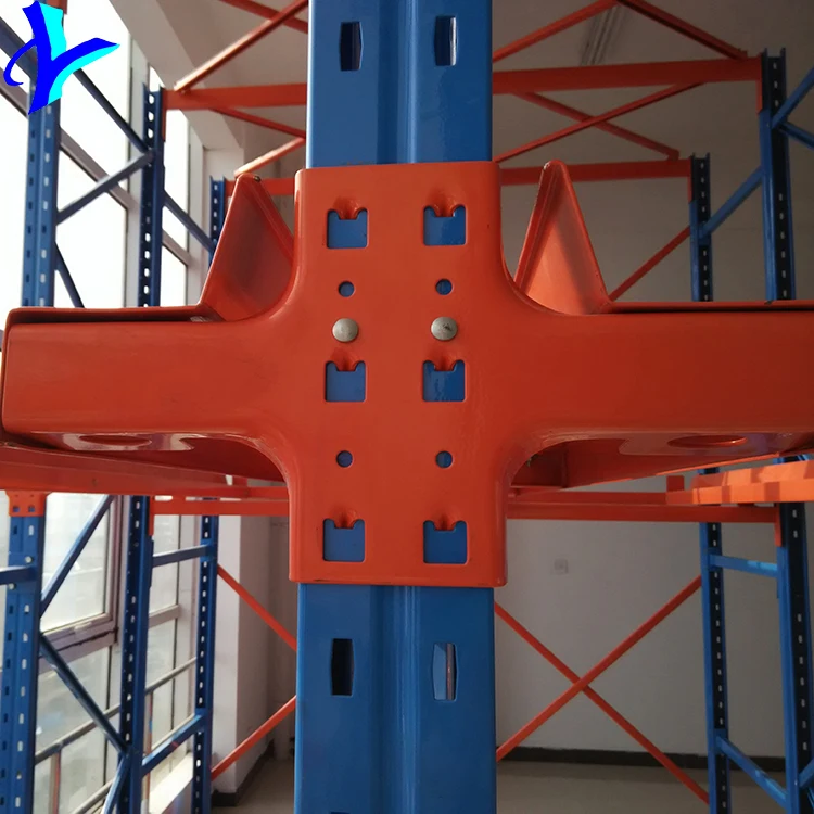 China Supplier Size Customized Powder Coating Warehouse Storage High Density Drive On Rack