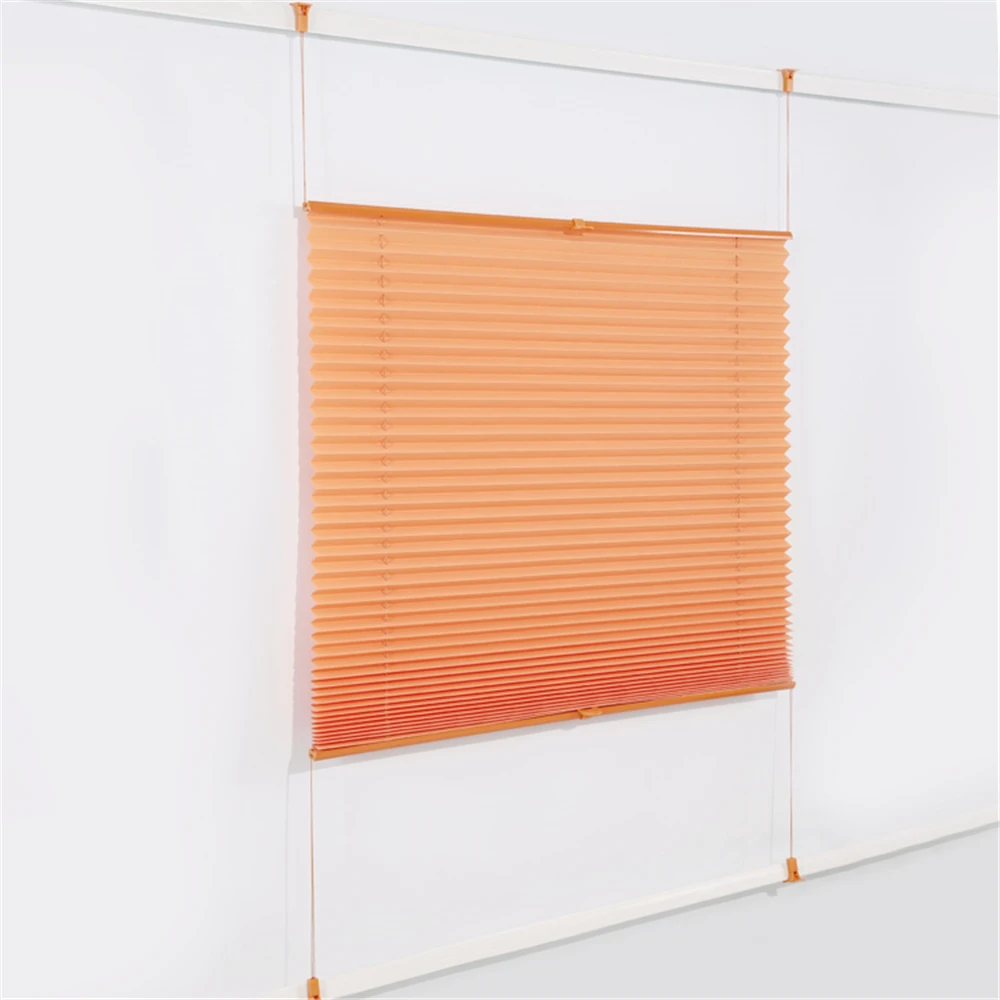 Ready Made Folding Fabric  Pleated Shades Curtains