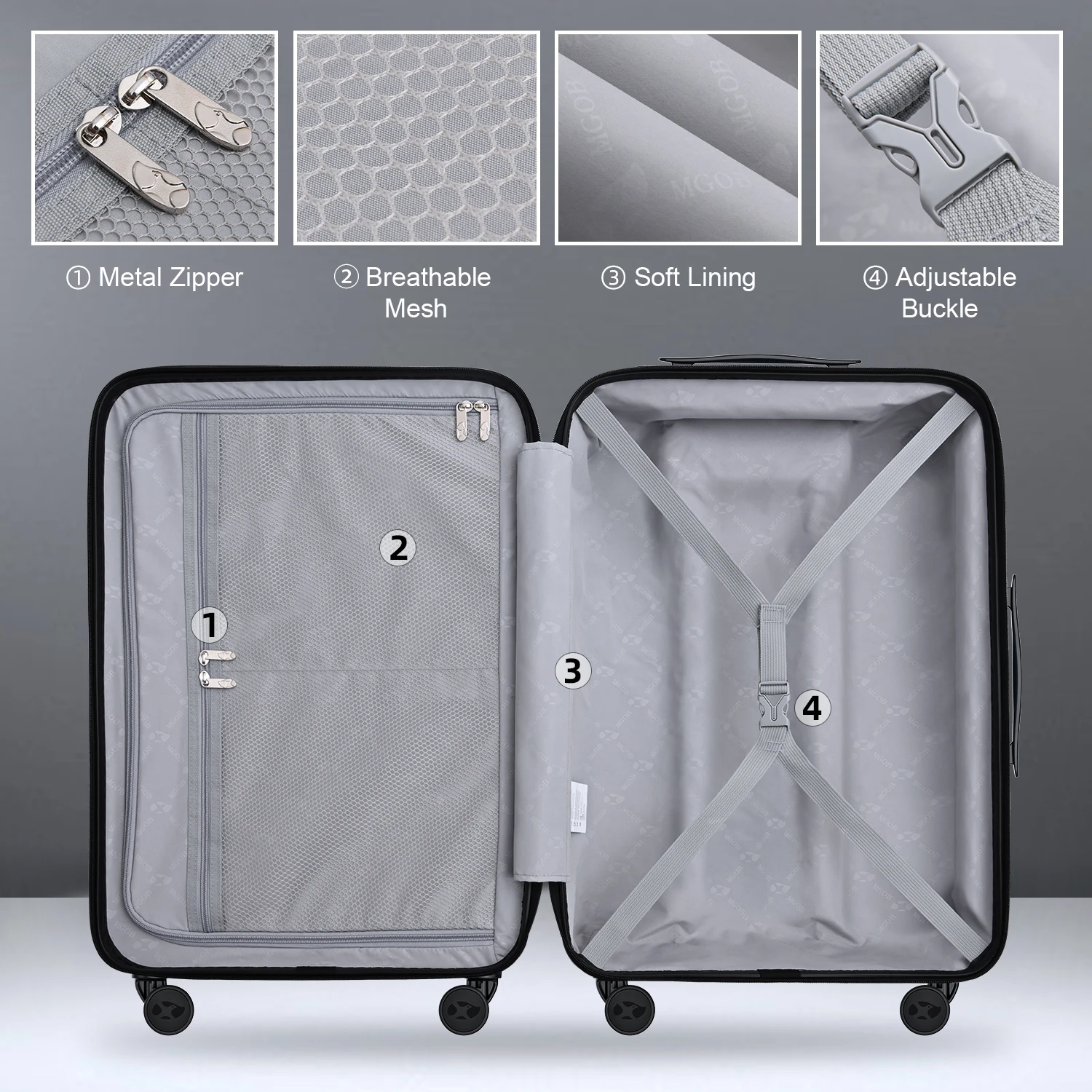 Hot Sale 28' Inch PC Trolley Suitcase Carry On Luggage Large Suitcase Trolly Bag With 360 Degree Spinner Wheels For Travel