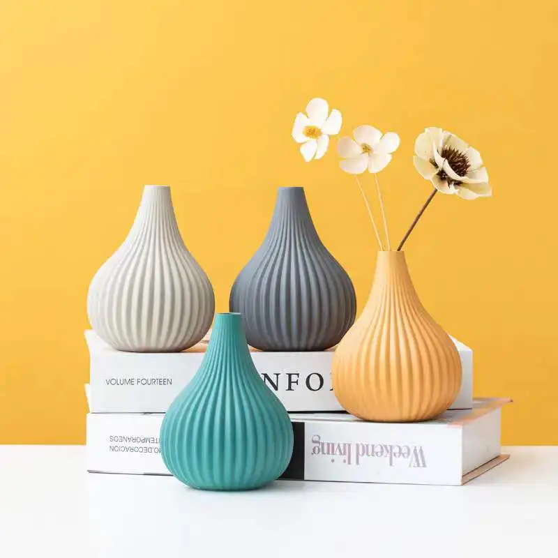 Customized Modern Ceramic Flower Vase Porcelain Vases Ceramic Home Decor Colorful Ornaments For Living Room