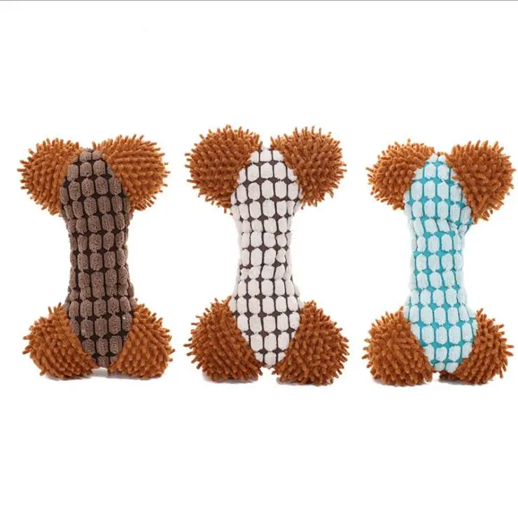 Wholesale Cute bone shape Dog Plush Pet Toy
