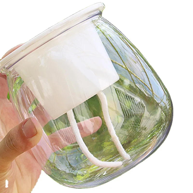 Self Watering Planter Pots Mini Round Design Succulent Plant Pot Indoor Home Garden Modern Decorative Pot Garden Supplies FU