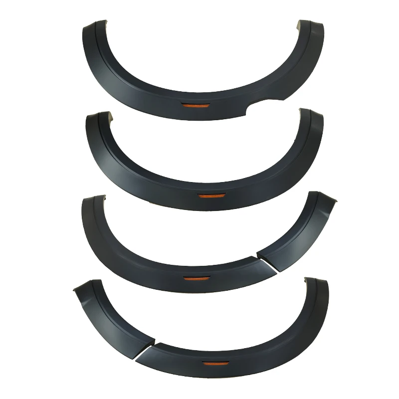 Car Fender Flares Arch Wheel Eyebrow Protector Mudguard Sticker for Nissan Navara NP300 2015 with reflector