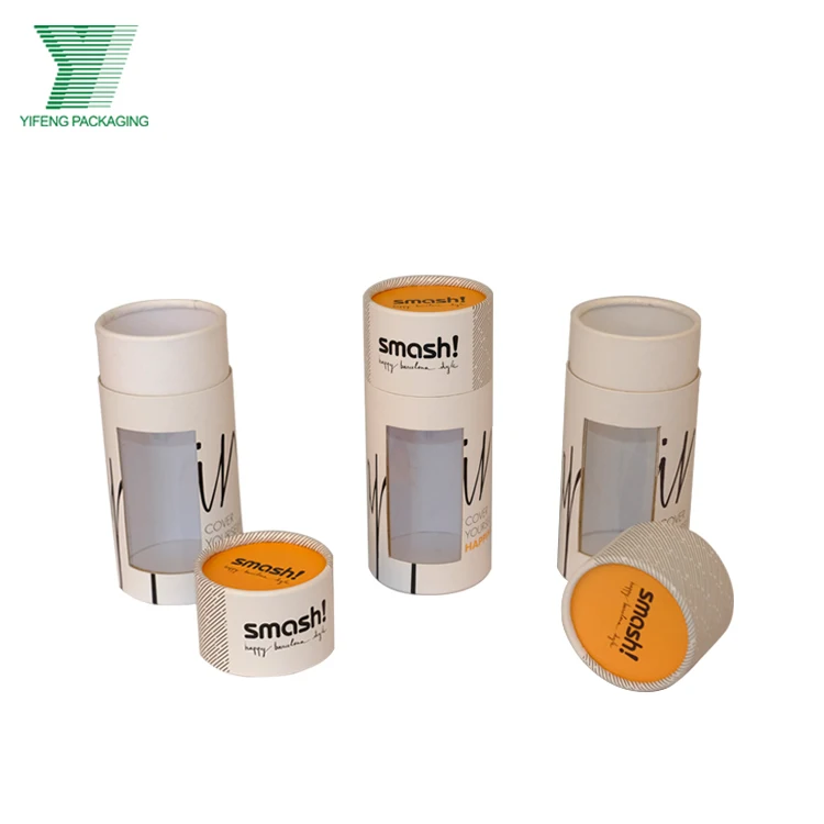 Wholesale eco-friendly designer lipstick window small paper tube whiskey packing box white wine packaging box round paper tube