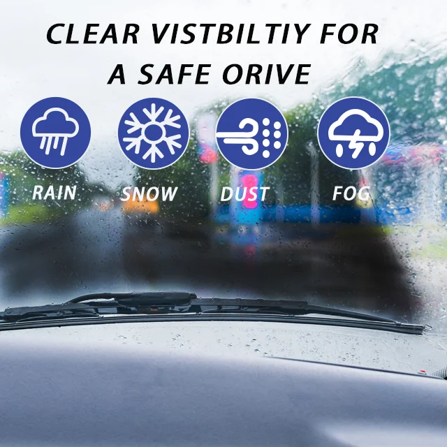 Wholesale Car Windshield Wiper Blades 14 to 26 Frameless Bracketless Car Wipers U Type Universal Soft Rubber