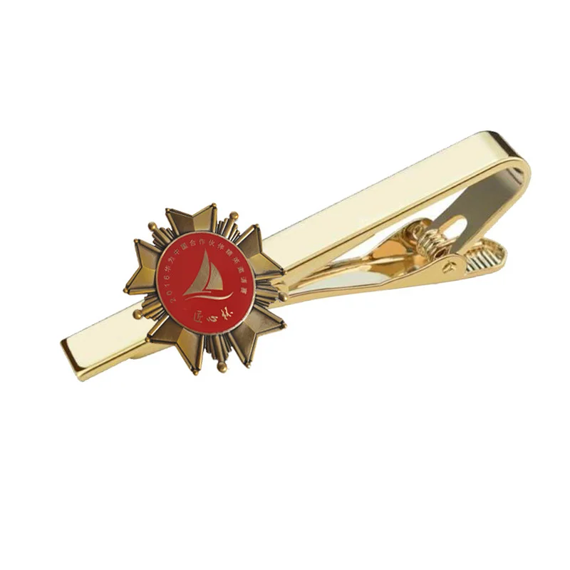 Professional factory wholesale custom gifts metal tie clip tshirt tie clips wholesale tie clip custom logo stainless