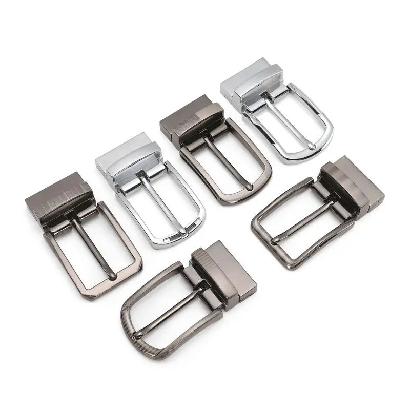 3.5cm Belt Reversible Pin Buckle Metal Brushed Men Belt Buckle