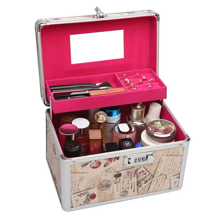 High Quality Beauty Cosmetics Makeup Train Travel Case