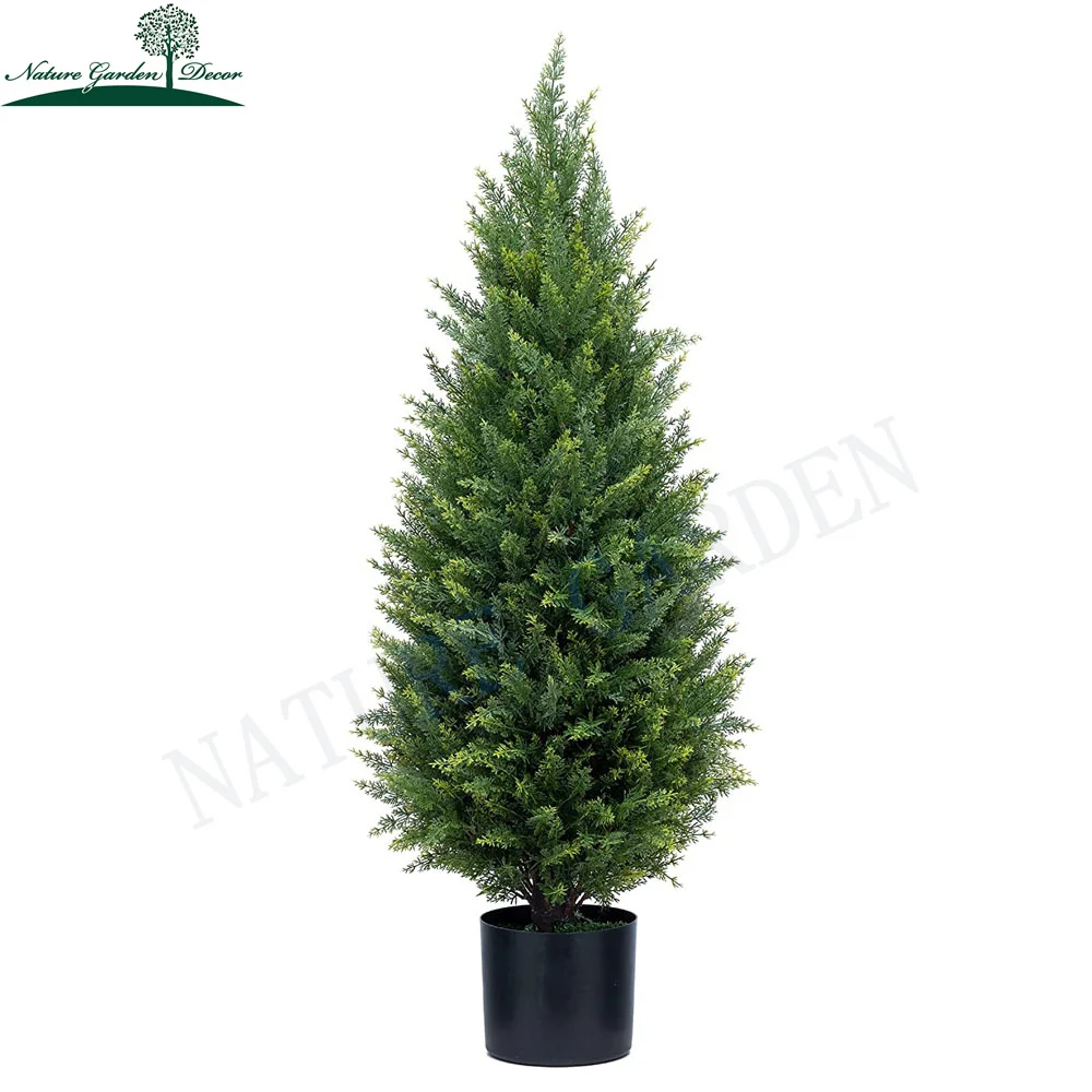 Fashion Faux Cedar Topiary Plant Pine Tree Indoor Home Party Department Decoration Artificial Pine