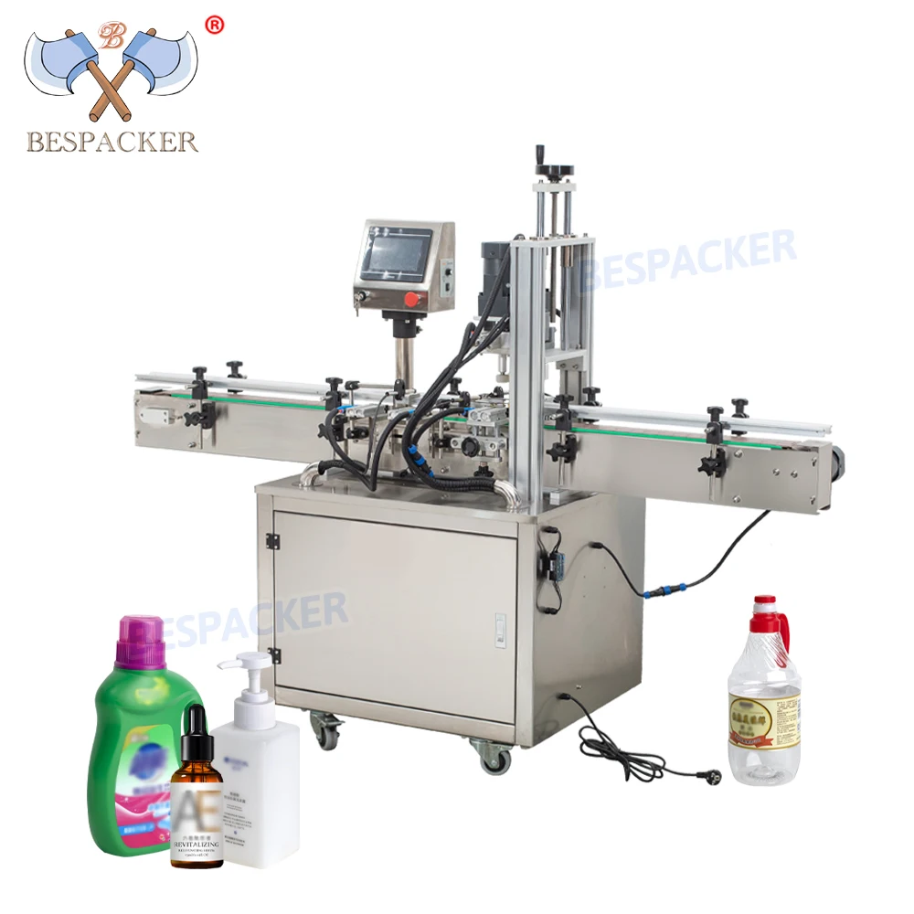 YL-F Automatic Dropper Glass Vial Bottle Screw Spray Pump Head Round Bottle Jar Capping Machines
