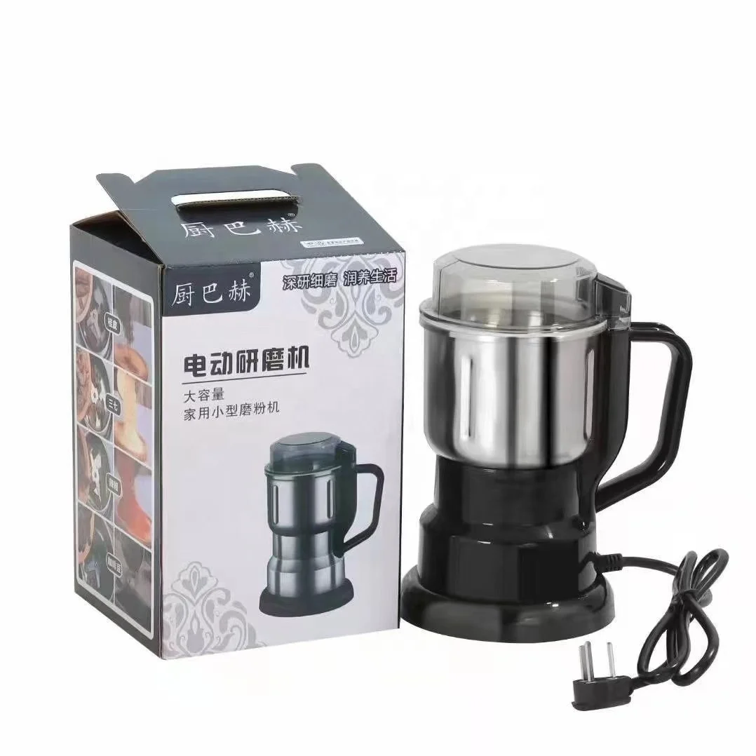 Electric Grinder 300w High Speed Blending Powerful Pepper Chili Spice Crusher Dry Goods Powder Make Machine 500ml