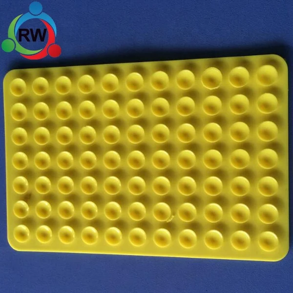 Custom high quality double sided silicone vacuum suction cups/flexible silicone suction cup pads