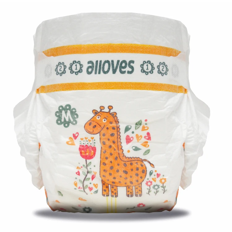 premium Back Elastic Waist Band Disposable Diaper Wholesale high absorption For Babies