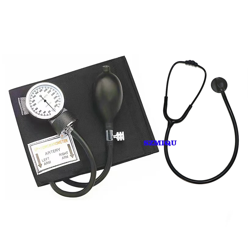 Анероидный Сфигмоманометр SZMIQU для взрослых класса люкс с манжетами стетоскопа и футляром переноски