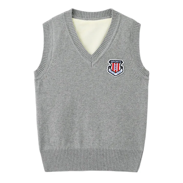 2022 Hot sale custom kindergarten school uniform philippines v-neck sweater american style school uniforms for kids