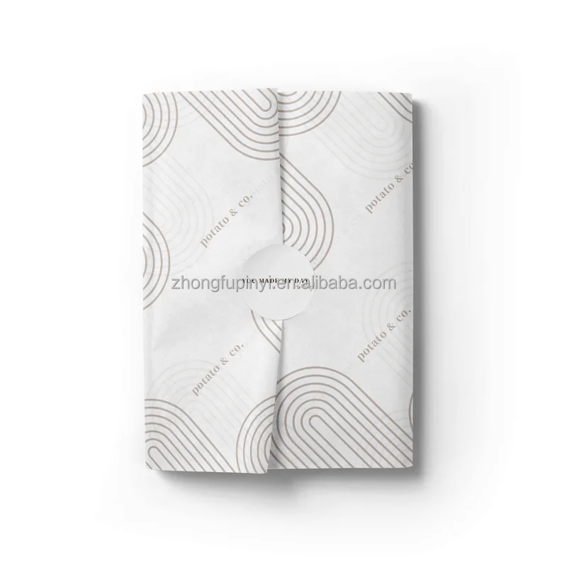 White Jumbo Roll Branded Packing Customised Tissue Paper Custom Logo Luxury Designer Floral Wrapping Paper