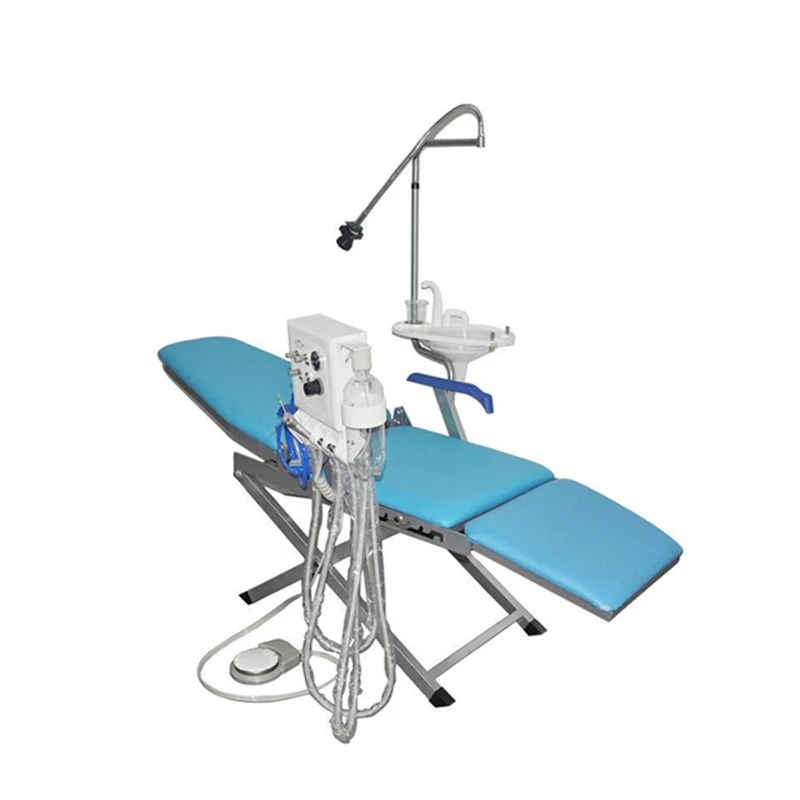 Dental Portable Mobile Chair Unit Folding Chair with Turbine Unit
