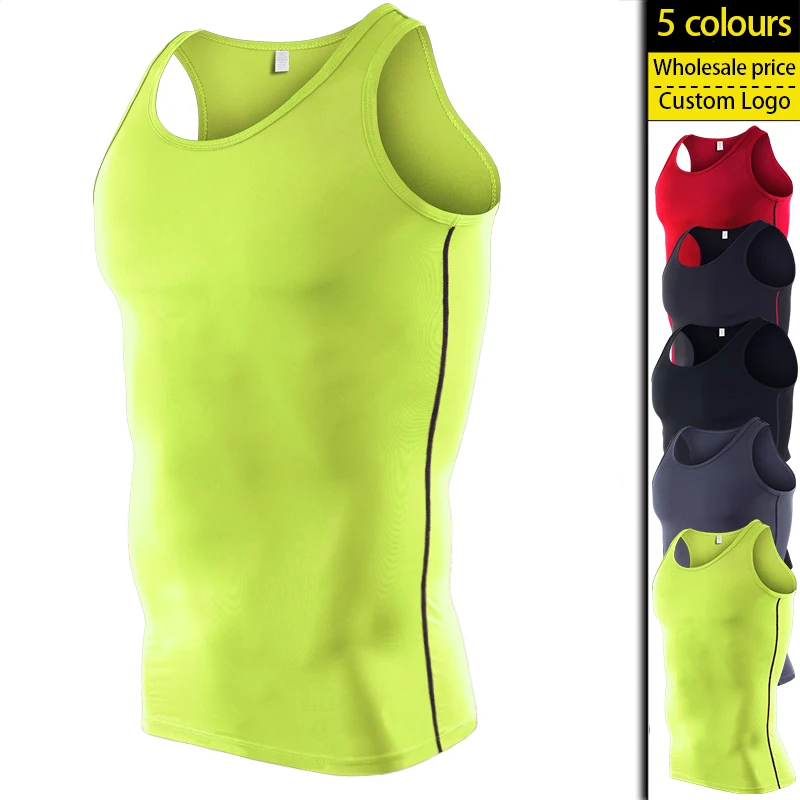 
Wholesale Seamless Breathable high elasticity Sleeveles men tank top loose fit 