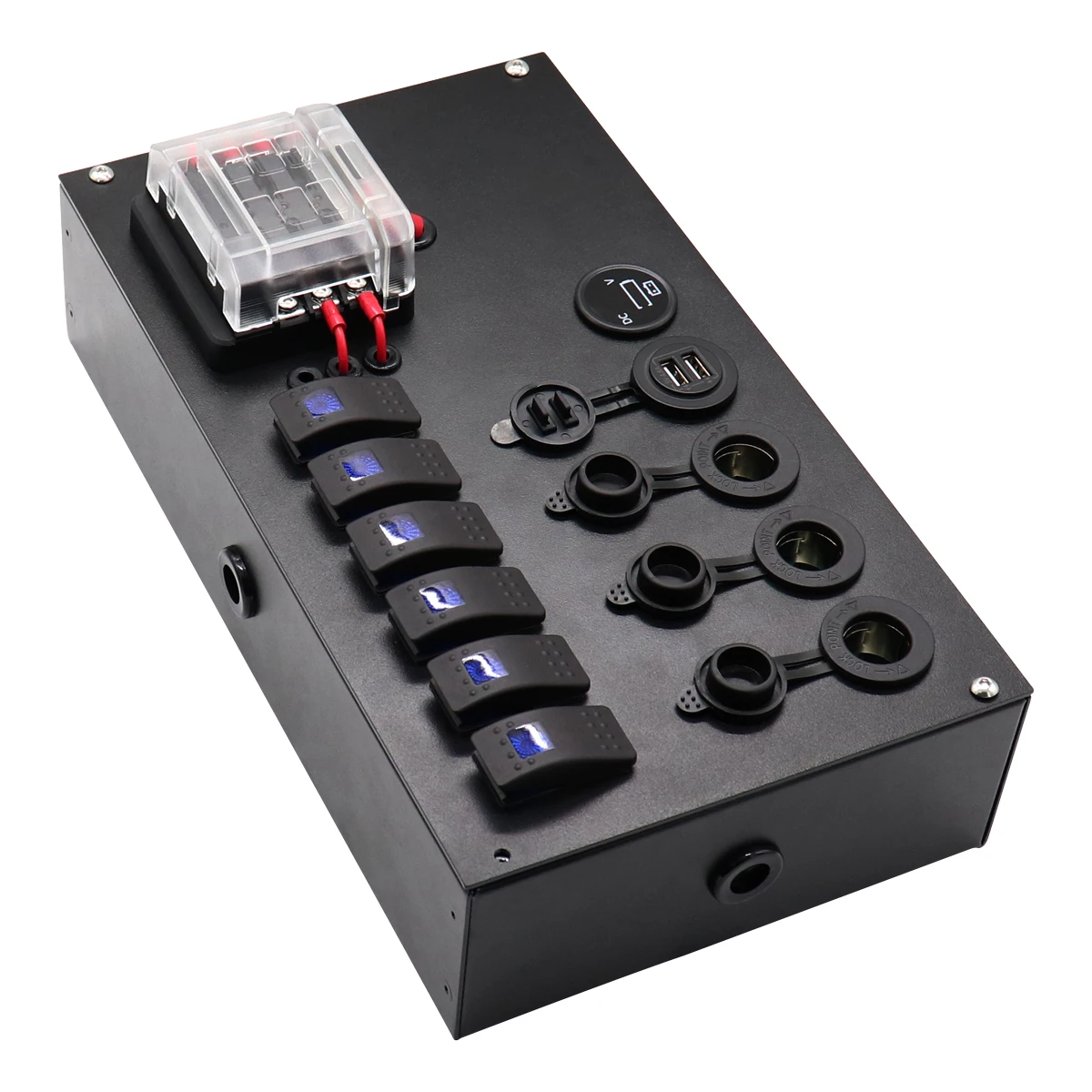 Amomd Custom Marine RV Pick up Outdoor кемпинговый Многофункциональный блок управления питанием 12 В Панельное крепление с блоком предохранителей переключателя
